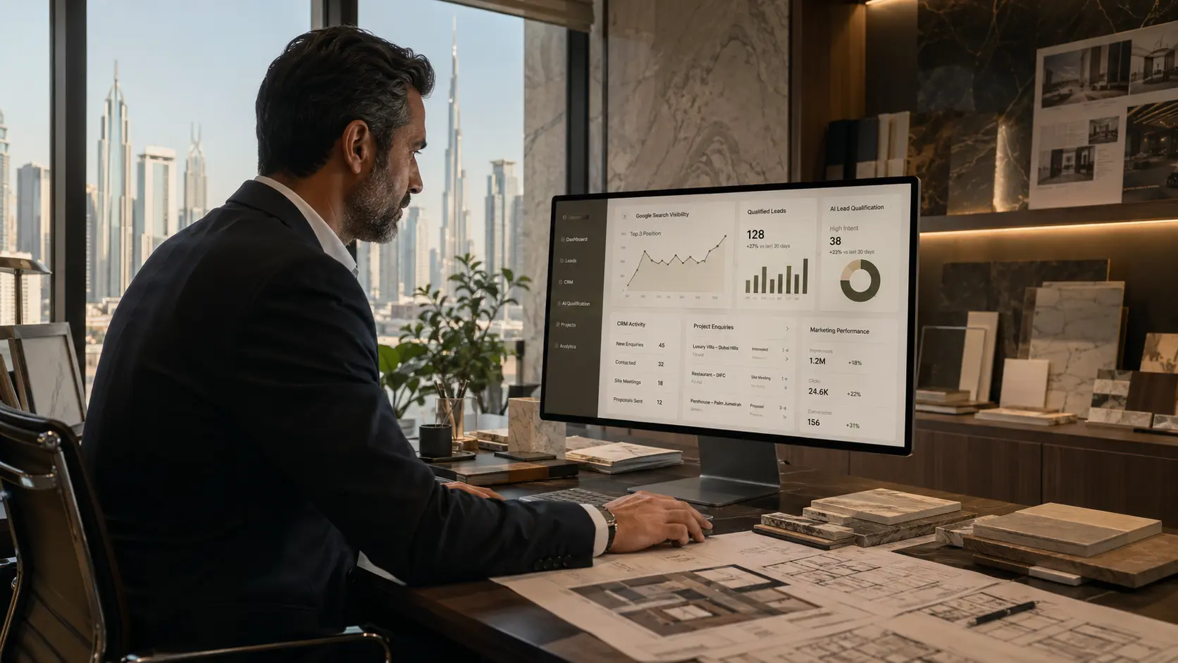 Search performance dashboard showing organic ranking growth